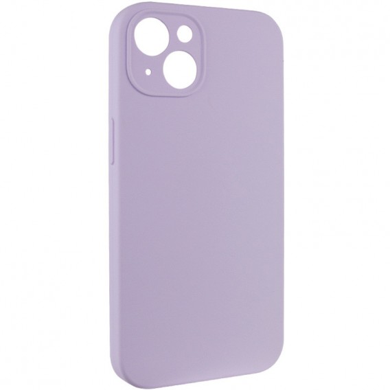 Чехол Silicone Case Full Camera Protective (AA) NO LOGO для Apple iPhone 15 Plus (6.7 дюйма) Сиреневый / Lilac