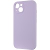 Чехол Silicone Case Full Camera Protective (AA) NO LOGO для Apple iPhone 15 Plus (6.7 дюйма) Сиреневый / Lilac