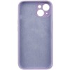 Чехол Silicone Case Full Camera Protective (AA) NO LOGO для Apple iPhone 15 Plus (6.7 дюйма) Сиреневый / Lilac