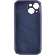 Чехол Silicone Case Full Camera Protective (AA) NO LOGO для Apple iPhone 15 Plus (6.7"), Темно-синий / Midnight blue