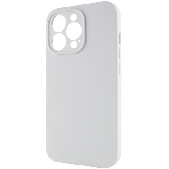 Чехол Silicone Case Full Camera Protective (AA) NO LOGO для Apple iPhone 15 Pro (6.1"), Белый / White