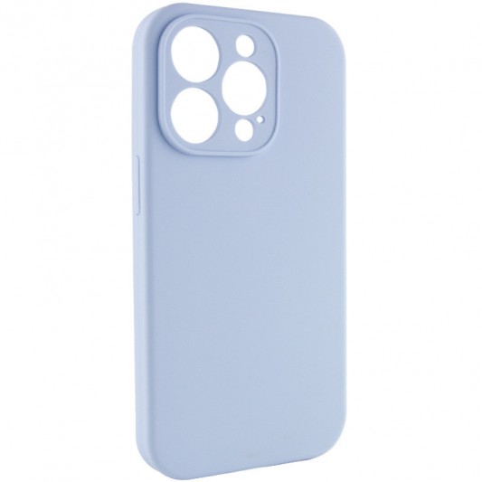 Чохол Silicone Case Full Camera Protective (AA) NO LOGO для Apple iPhone 15 Pro (6.1"), Синій / Lilac Blue - зображення 1 