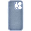 Чехол Silicone Case Full Camera Protective (AA) NO LOGO для Apple iPhone 15 Pro (6.1"), Голубой / Lilac Blue