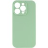 Чехол Silicone Case Full Camera Protective (AA) NO LOGO для Apple iPhone 15 Pro (6.1"), Зеленый / Pistachio
