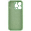 Чехол Silicone Case Full Camera Protective (AA) NO LOGO для Apple iPhone 15 Pro (6.1"), Зеленый / Pistachio