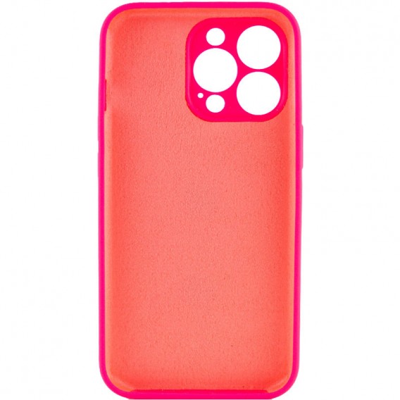 Чохол Silicone Case Full Camera Protective (AA) NO LOGO Apple iPhone 15 Pro (6.1"), Рожевий / Barbie pink