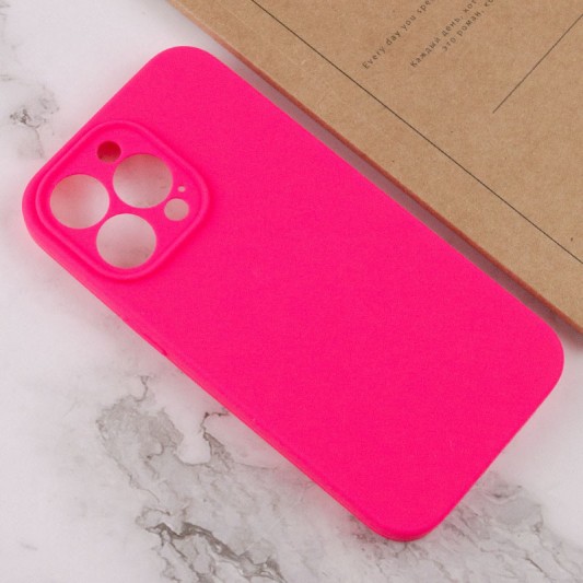 Чохол Silicone Case Full Camera Protective (AA) NO LOGO Apple iPhone 15 Pro (6.1"), Рожевий / Barbie pink - зображення 2 
