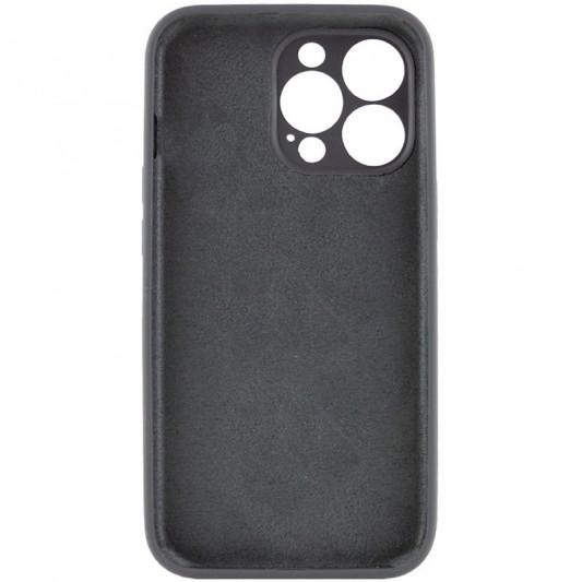 Чохол Silicone Case Full Camera Protective (AA) NO LOGO для Apple iPhone 15 Pro (6.1"), Сірий / Dark Gray - зображення 3 