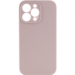 Чехол Silicone Case Full Camera Protective (AA) NO LOGO для Apple iPhone 15 Pro (6.1"), Серый / Lavender