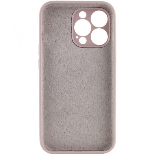 Чохол Silicone Case Full Camera Protective (AA) NO LOGO для Apple iPhone 15 Pro (6.1"), Сірий / Lavender - зображення 1 