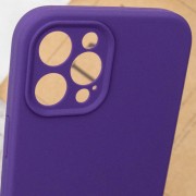 Чехол Silicone Case Full Camera Protective (AA) NO LOGO для Apple iPhone 15 Pro (6.1"), Фиолетовый / Amethyst