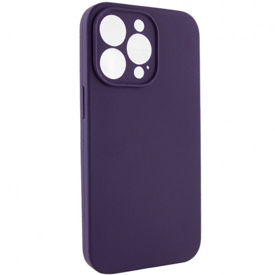 Чохол Silicone Case Full Camera Protective (AA) NO LOGO для Apple iPhone 15 Pro (6.1"), Фіолетовий / Elderberry