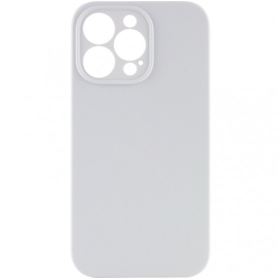 Чехол Silicone Case Full Camera Protective (AA) NO LOGO для Apple iPhone 15 Pro Max (6.7"), Белый / White