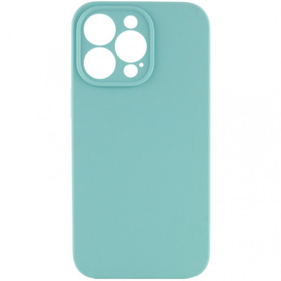 Чехол Silicone Case Full Camera Protective (AA) NO LOGO для Apple iPhone 15 Pro Max (6.7"), Бирюзовый / Marine Green