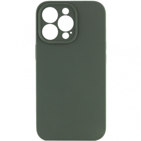 Чехол Silicone Case Full Camera Protective (AA) NO LOGO для Apple iPhone 15 Pro Max (6.7"), Зеленый / Cyprus Green