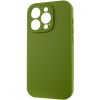 Чехол Silicone Case Full Camera Protective (AA) NO LOGO для Apple iPhone 15 Pro Max (6.7"), Зеленый / Dark Olive