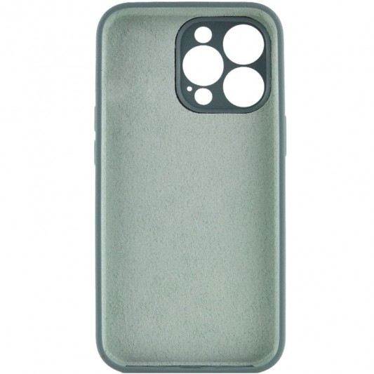 Чохол Silicone Case Full Camera Protective (AA) NO LOGO для Apple iPhone 15 Pro Max (6.7"), Зелений / Pine green - зображення 1 