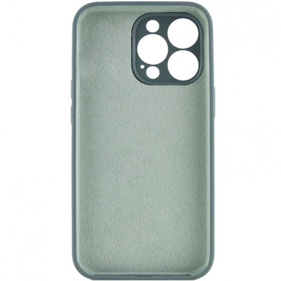 Чохол Silicone Case Full Camera Protective (AA) NO LOGO для Apple iPhone 15 Pro Max (6.7"), Зелений / Pine green