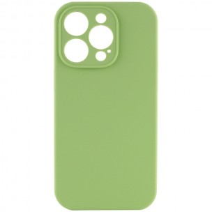 Чехол Silicone Case Full Camera Protective (AA) NO LOGO для Apple iPhone 15 Pro Max (6.7"), Мятный / Mint