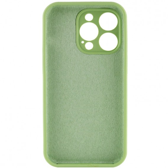 Чохол Silicone Case Full Camera Protective (AA) NO LOGO для Apple iPhone 15 Pro Max (6.7"), М'ятний / Mint
