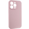 Чехол Silicone Case Full Camera Protective (AA) NO LOGO для Apple iPhone 15 Pro Max (6.7"), Розовый / Chalk Pink