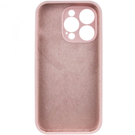 Чехол Silicone Case Full Camera Protective (AA) NO LOGO для Apple iPhone 15 Pro Max (6.7"), Розовый / Chalk Pink - изображение 3