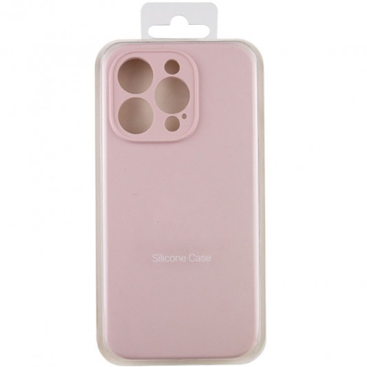 Чехол Silicone Case Full Camera Protective (AA) NO LOGO для Apple iPhone 15 Pro Max (6.7"), Розовый / Chalk Pink - изображение 6