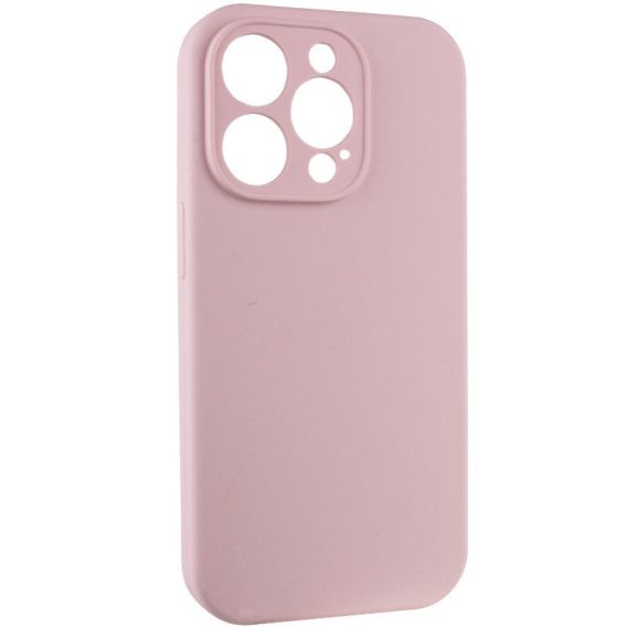 Чохол Silicone Case Full Camera Protective (AA) NO LOGO для Apple iPhone 15 Pro Max (6.7") Рожевий / Chalk Pink