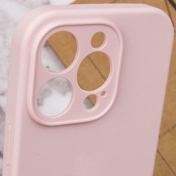 Чохол Silicone Case Full Camera Protective (AA) NO LOGO для Apple iPhone 15 Pro Max (6.7") Рожевий / Chalk Pink
