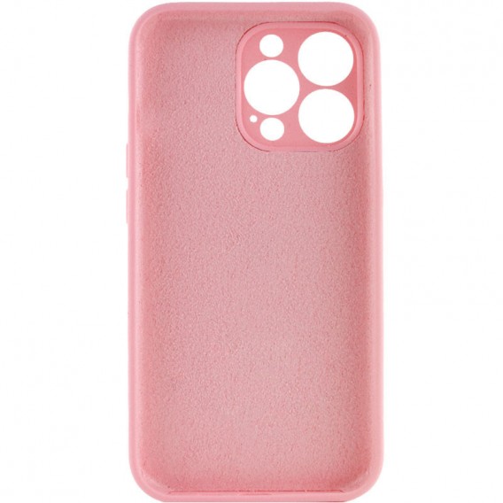 Чехол Silicone Case Full Camera Protective (AA) NO LOGO для Apple iPhone 15 Pro Max (6.7"), Розовый / Light pink - изображение 1