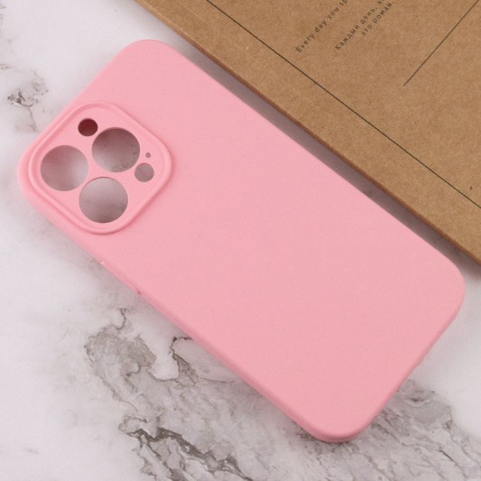 Чехол Silicone Case Full Camera Protective (AA) NO LOGO для Apple iPhone 15 Pro Max (6.7"), Розовый / Light pink - изображение 2