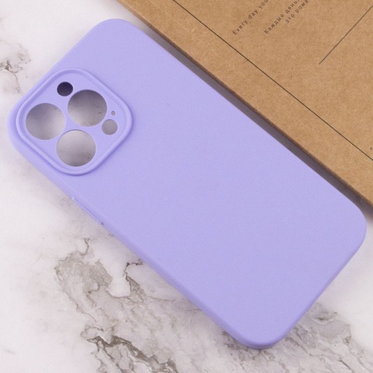 Чохол Silicone Case Full Camera Protective (AA) NO LOGO для Apple iPhone 15 Pro Max (6.7"), Бузковий / Dasheen - зображення 2 