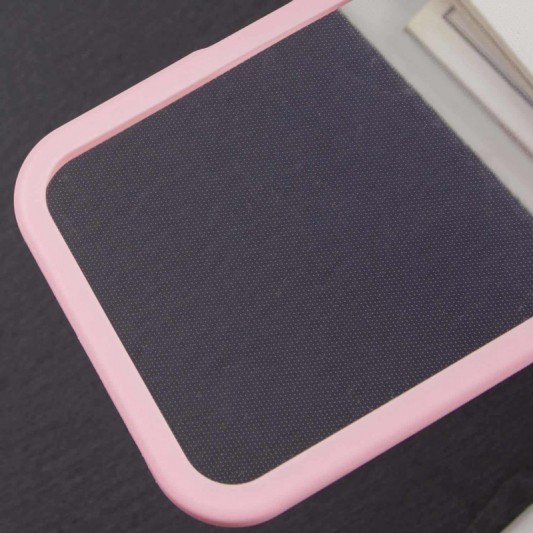 TPU чохол Transparent + Colour 1,5mm для Apple iPhone 12 Pro Max (6.7") Pink - зображення 3 