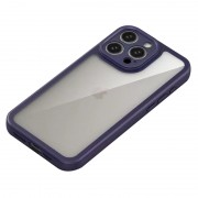 TPU чохол Transparent + Colour 1,5mm для Apple iPhone 12 Pro Max (6.7"), Purple