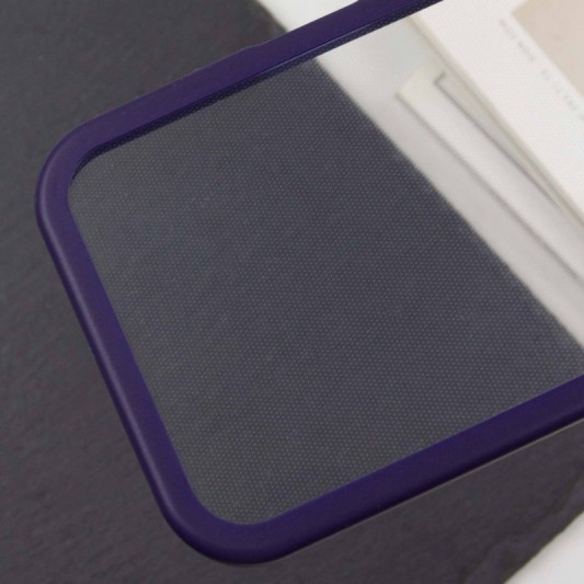 TPU чохол Transparent + Colour 1,5mm для Apple iPhone 12 Pro Max (6.7") Purple - зображення 3 