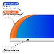 Защитное 3D стекло Blueo Invisible Airbag Anti-broken для Apple iPhone 14 Pro (6.1"), Черный