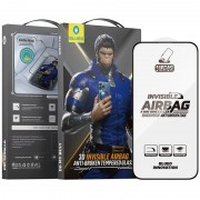 Защитное 3D стекло Blueo Invisible Airbag Anti-broken для Apple iPhone 14 Pro (6.1"), Черный