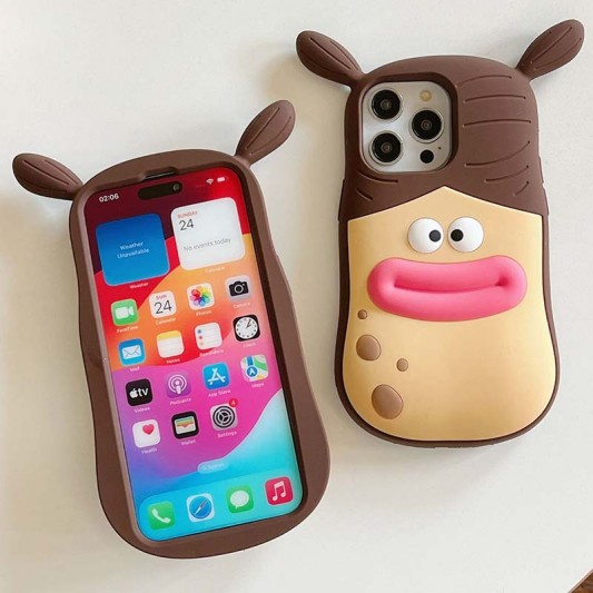 Силиконовый чехол Funny 3D для Apple iPhone 13 Pro Max (6.7"), He - изображение 2