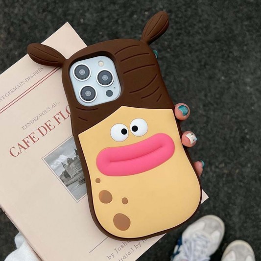 Силиконовый чехол Funny 3D для Apple iPhone 13 Pro Max (6.7"), He - изображение 3