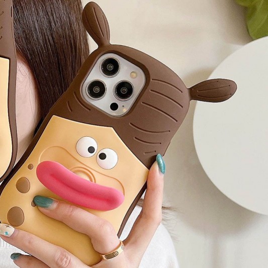 Силиконовый чехол Funny 3D для Apple iPhone 13 Pro Max (6.7"), He - изображение 4