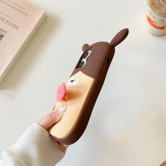 Силиконовый чехол Funny 3D для Apple iPhone 13 Pro Max (6.7"), He - изображение 5