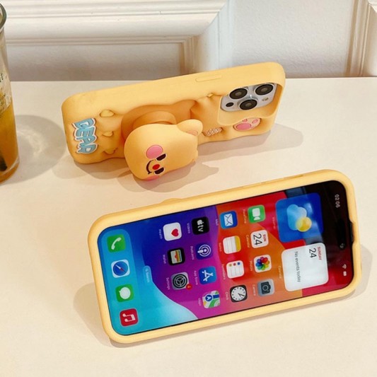 Силиконовый чехол Funny 3D для Apple iPhone 13 Pro Max (6.7"), Little bear - изображение 3