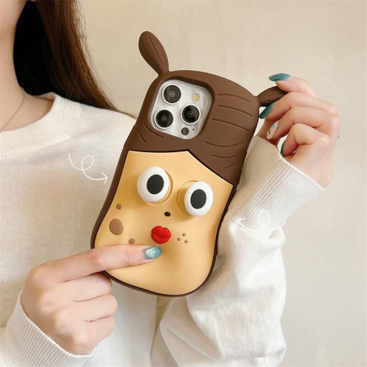 Силиконовый чехол Funny 3D для Apple iPhone 13 Pro Max (6.7"), She - изображение 4