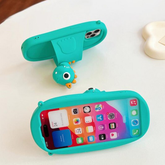 Силиконовый чехол Funny 3D для Apple iPhone 14 Pro (6.1"), Baby dragon - изображение 1