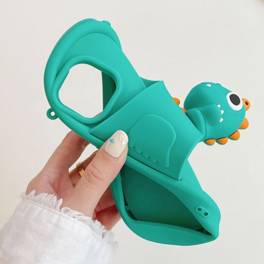 Силиконовый чехол Funny 3D для Apple iPhone 14 Pro (6.1"), Baby dragon - изображение 7