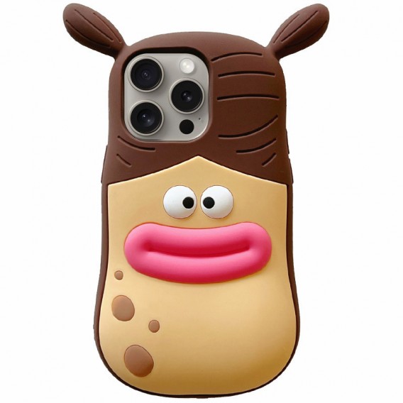 Силіконовий чохол Funny 3D для Apple iPhone 15 Pro (6.1"), He