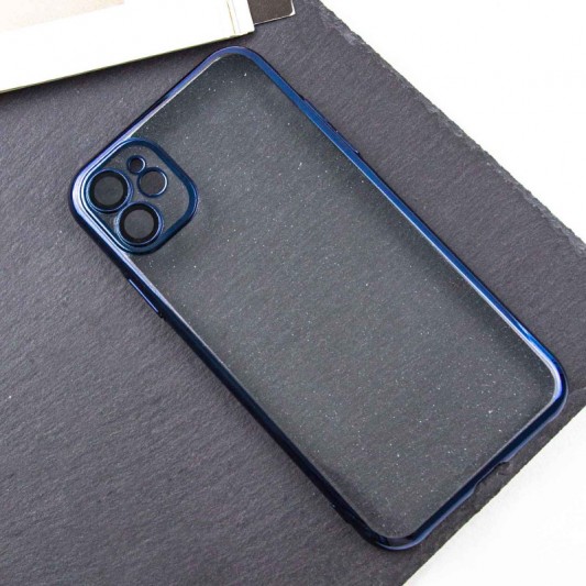 Чехол TPU+PC Glittershine для Apple iPhone 12 (6.1") Dark Blue - изображение 2