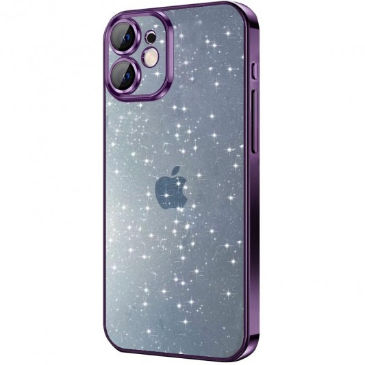Чохол TPU+PC Glittershine для Apple iPhone 12 (6.1") Purple