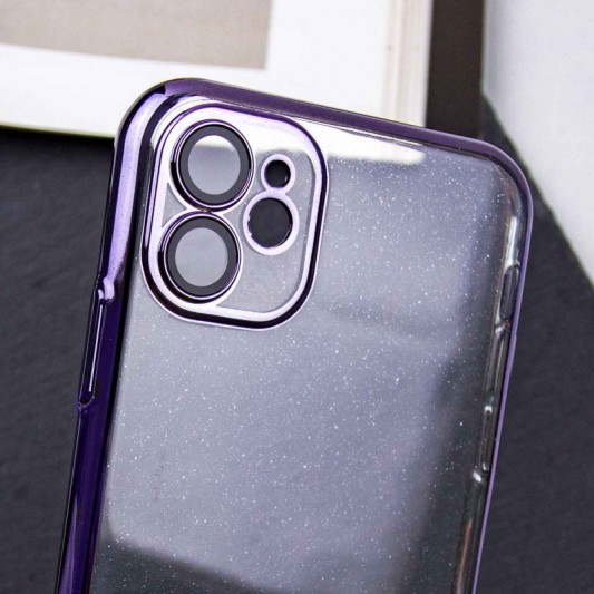 Чохол TPU+PC Glittershine для Apple iPhone 12 (6.1") Purple - зображення 1 