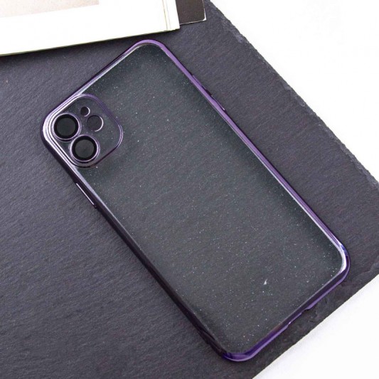 Чохол TPU+PC Glittershine для Apple iPhone 12 (6.1") Purple - зображення 2 